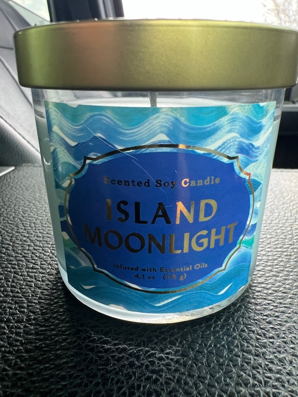 Opalhouse Island Moonlight Blue & Gold Scented Soy Candle